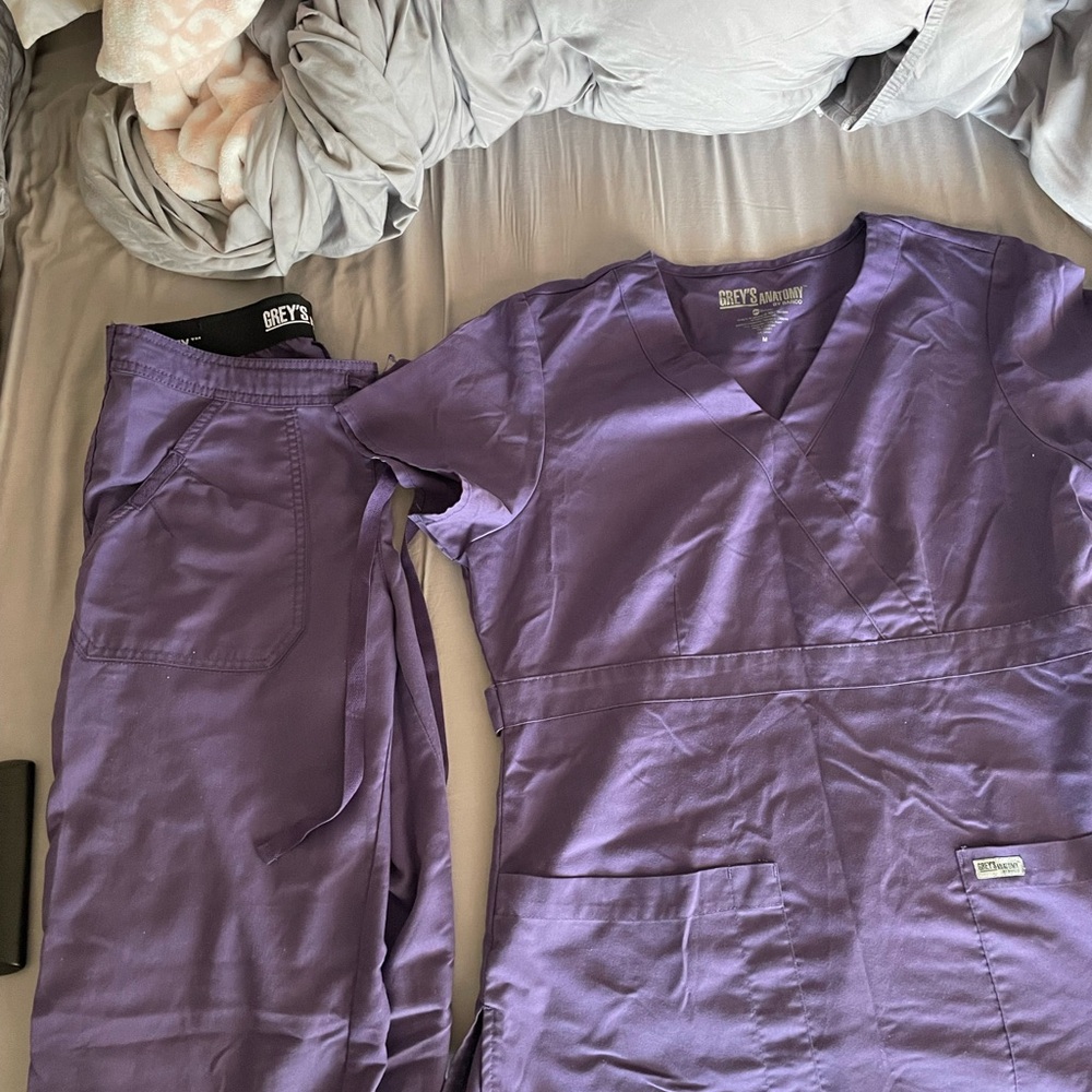 Grey's Anatomy Purple Scrub Set